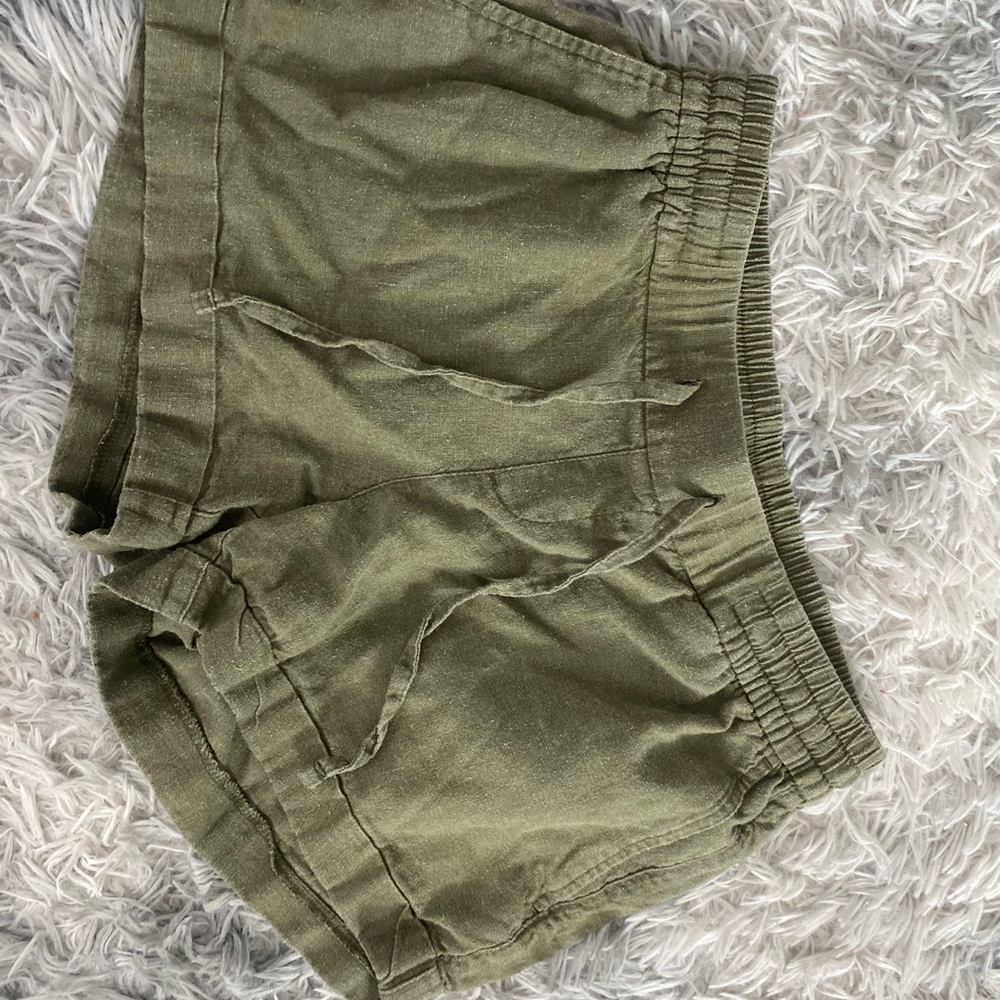 army green old navy shorts